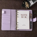 A5 Weekly Monthly Planner Diary Classic Loose-Leaf-Ring-Binder Notebook Cov B7Z5