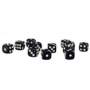 [Lot 50x 12mm Opaque Six Sided Spot Dice Games D6 for D&D RPG Gaming Black