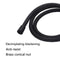 1.5m Flexible Matte Black PVC Shower Hose Bathroom Explosion-proof Pipe A