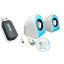 Wireless Bluetooth 3.5mm Audio USB Receiver Adapter Music Dongle AUX For Car