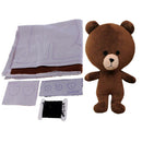 Handmade Cartoon Bear Plush Stuffed Animal Making Kit for DIY Sewing 30x15cm