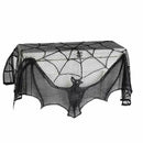 Halloween Decoration Lamp Shades 36x22inch Multifunction Black Lace Spider We Hn