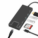 7 In 1 Multifunctional Docking Station Type C To Hdmi+2 Port Usb 3.0 Sd/Tf