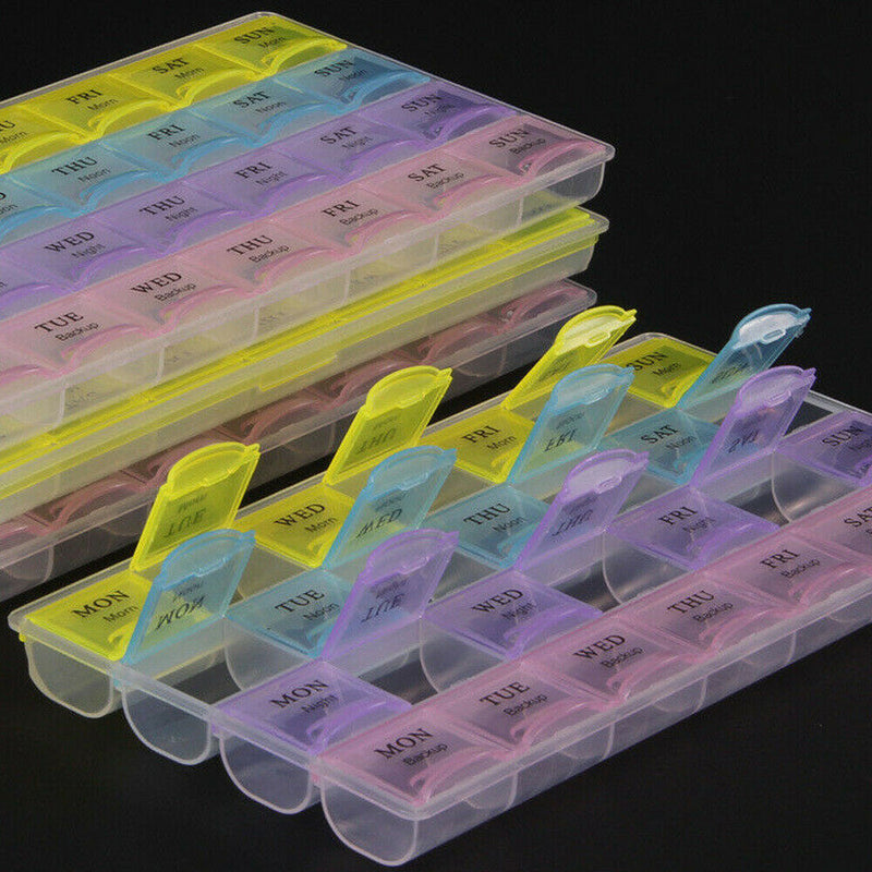Pill Box Daily Medicine Storage Tablet Sorter Month Case Organizer Plastic Tool