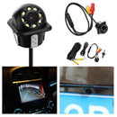 170Â° HD CMOS Car Rear View Backup Reverse Camera 8LED Night Vision Waterproo&