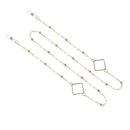 Eye Glasses Sunglasses Beading Chain Holder Lanyard Necklace Strap Square W Kw