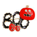Halloween Enamel Pin Trick or Treat Ghost Pumpkin Brooch Bags Punk Jewelry SEAU