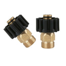 2pcs Brass Garden Hose Quick Connector M22M x M22F Quick Connector Coupler