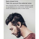 Wireless Bone Conduction Headset Handsfree 145mah for Cycling Running Black