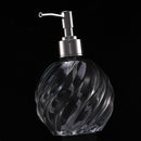 Glass Soap & Lotion Dispenser with Rust Proof Stainless Steel Pump, Refilla