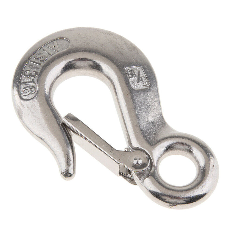 5/16" Clevis Slip Eye Hook with Safety Latch Towing Chain Hooks