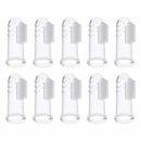 5X(10 Pieces Soft Silicone Pet Finger Toothbrush, Tooth Cleaner Dog Cat Te L7I3)