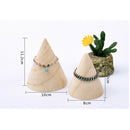 Unfinished Cone Wooden Bracelet Watch Jewelry Display Stand Holder Organizer