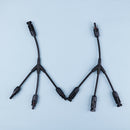 1Pair of Y type (1 to 3) mc4 solar panel branch cable connectors high quality!e