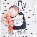 Soft Cotton Baby Kids Game Mat Rug Children Cartoon Bear Blankets Animal Ca