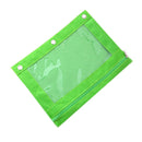 1 Pc Zippered Binder Pencil Bag Pouch with Ring Rivet 3 Holes School Office
