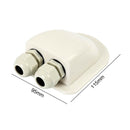 2 Holes With Cable Entries Roof Gland Waterproof Caravan Accessories for Yacht