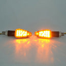 1X 14LED Motorcycle Turn Signal Lamp Amber Light Indicator Universal 12V Fad  lj