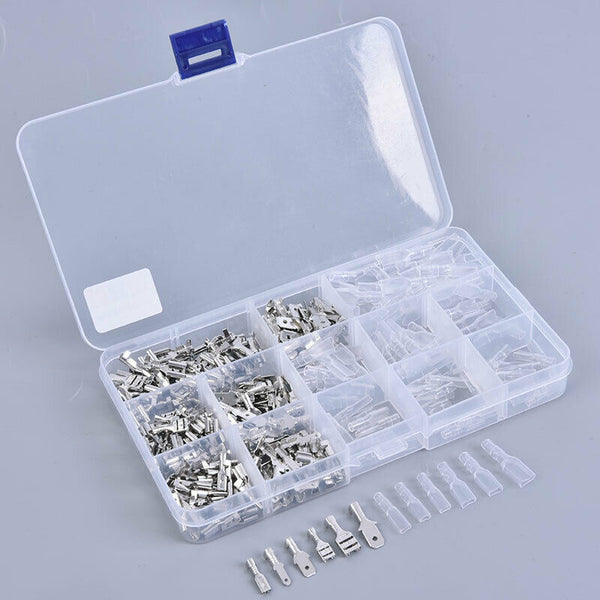 315PCS 2.8/4.8/6.3mm Insulated Crimp Terminals Seal Electrical Assortment Ki Hn