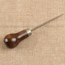 Professional Leather Wood Handle Awl Tools For Leathercraft Stitching Sewing  F~