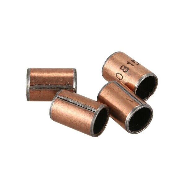 4 x brass tone self-lubricating plain bearing sleeve 15 * 10 * 8mm metal P9I3