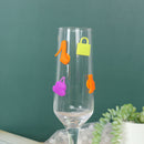 12Pcs/bag Silicone bag Cup Wine Glass Charm Gift Label Wine Glasses MarkerB Hn