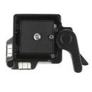 Camera Tripod Quick Release Plate Clamp Adapter w/ Double Insurance Button