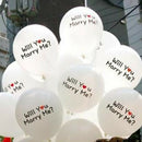 Will You Marry Me Bunting Banner & 10x Latex