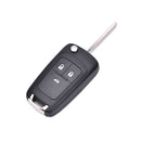 lip Folding 3 Button Flip Remote Key Shell Case Cover Fob for Chevrolet Cruze MO