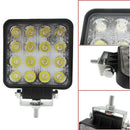 48W 6000k LED Spot Beam Square Work Lights Lamp Tractor SUV Truck 4WD 12V 2 V8D9