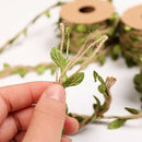 10M Simulation Green Leaves Weaving Rope Diy Wedding Birthday Wedding Decor S5Z9