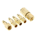 5 Pieces Premium Quick Coupler Set Air Hose Connector Fittings 1/4 inch Tools