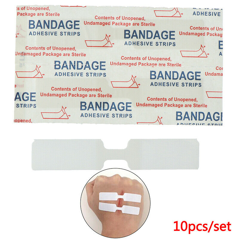 10PCs/Box 70*12mm Waterproof Butterfly Adhesive Wound Closure Band Aid Ew