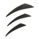 6PCS/Set Carbon Fiber Front Bumper Splitter Fins Splitters for Universal Car