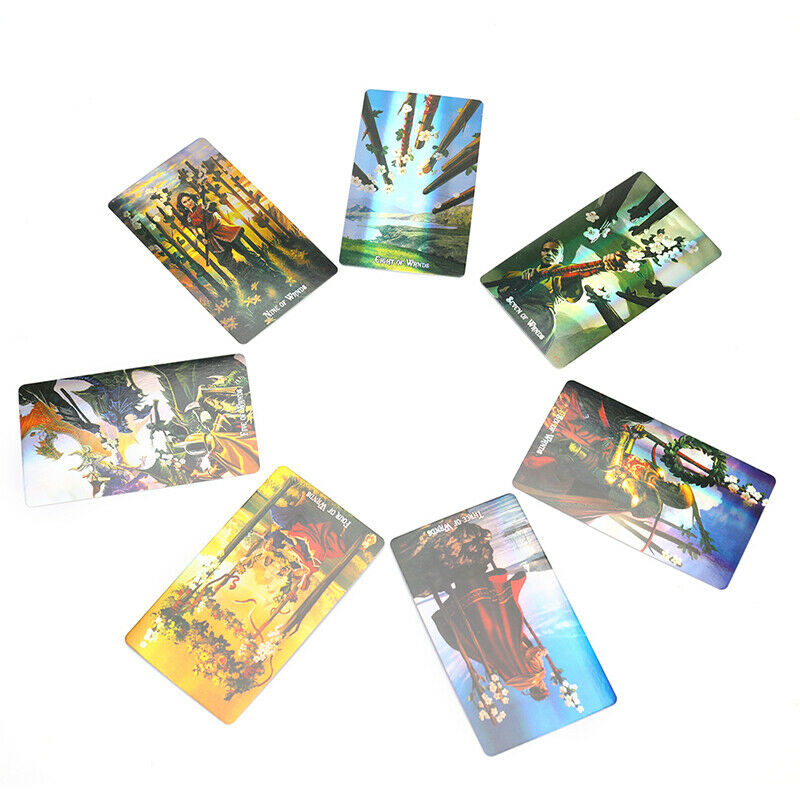 Holographic Tarot Cards Of Witches Divination Fate Oracle Party Deck Board G Ew
