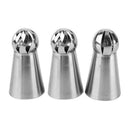 3PCS Pastry Cake Decorating Nozzles Tips Set Kit for Icing Piping Bag Tool B7G6