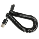 Spiral Coiled USB 2.0 A Male to Micro USB B 5Pin Adaptor Spring Cable