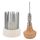23Pcs Bead Grain Tools Set Graver Beader with Graver Wood Handle for Goldsm Z5G3