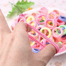 160Pcs Elastics Ropes Cute Rubber Hair Holders Band Colorful Child Kids Hai Y0F1
