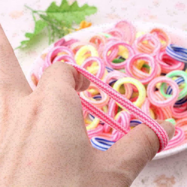 160Pcs Elastics Ropes Cute Rubber Hair Holders Band Colorful Child Kids Hai Y0F1