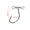 10 Pcs Fishing Hooks High Carbon Steel Lure Barbed With Balance Snap Accessories