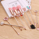 8pcs Cartoon Makeup Brushes Kit Blush Eyeshadow Face Cosmetic Pens (1) A