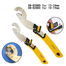 1X(10-19/13-24Mm New Universal Key Pipe Wrench Open End Spanner Set 65 Mang