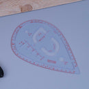 Plastic Sleeve Button Cutting Ruler Clothing Sample Pockets Collar Drawing