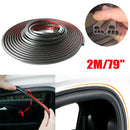 Universal Auto Car Door Hood Trunk Edge Rubber Weatherstrip Seal Strip 2M/79"