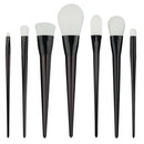 Pro 7Pcs Makeup Brushes Set Black White Powder Foundation Blush Brush Tool