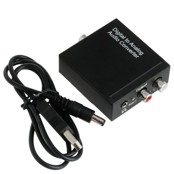 Optical Coax Toslink  Digital to Analog Converter Audio Adapter with Aux 3.5mm