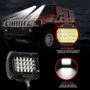 4"72W Quad Row LEDWork Light Offroad Spotlight Driving Fog Lamp Truck4WD Boat q_
