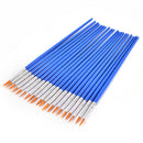 10Pcs Nylon Hair Artist Paint Brush Acrylic Watercolor Round Fine Hand Point Z