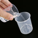 Set of 4 Measuring Cup Labs Plastic Graduated Beakers 50ml 150ml 250ml 500m E9S5
